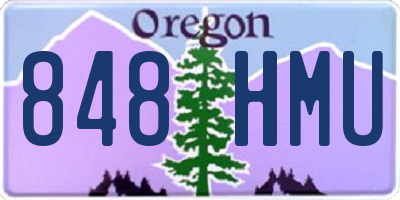 OR license plate 848HMU