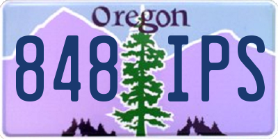 OR license plate 848IPS
