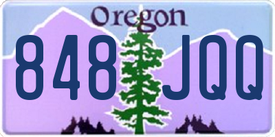 OR license plate 848JQQ