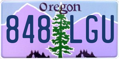 OR license plate 848LGU