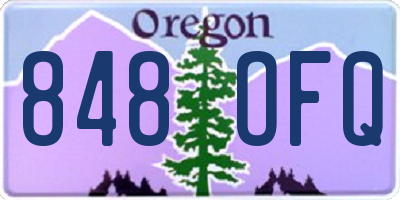 OR license plate 848OFQ