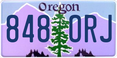 OR license plate 848ORJ
