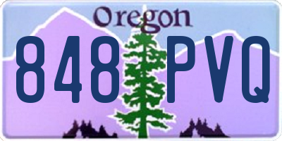 OR license plate 848PVQ