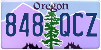 OR license plate 848QCZ