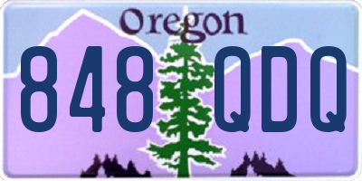 OR license plate 848QDQ