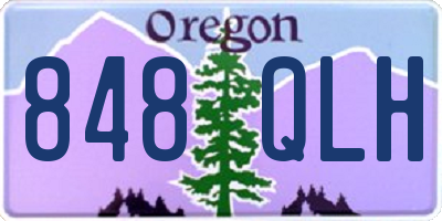 OR license plate 848QLH