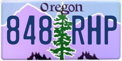 OR license plate 848RHP