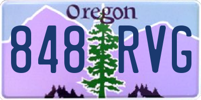 OR license plate 848RVG