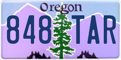 OR license plate 848TAR