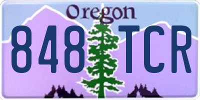 OR license plate 848TCR