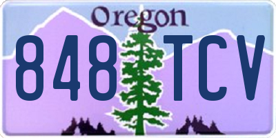 OR license plate 848TCV