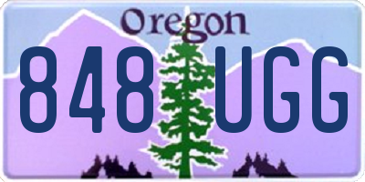 OR license plate 848UGG