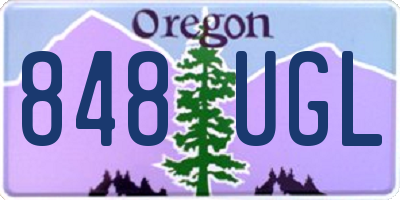 OR license plate 848UGL