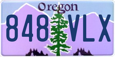 OR license plate 848VLX