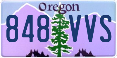 OR license plate 848VVS