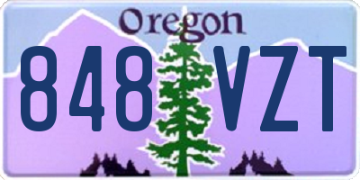 OR license plate 848VZT