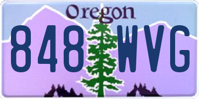 OR license plate 848WVG