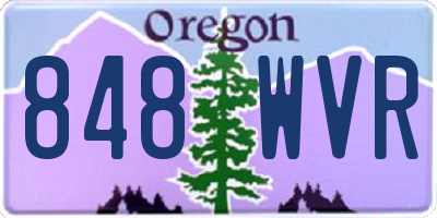 OR license plate 848WVR