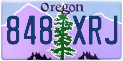 OR license plate 848XRJ
