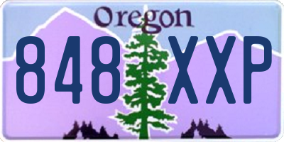 OR license plate 848XXP