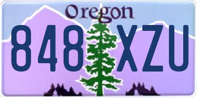 OR license plate 848XZU