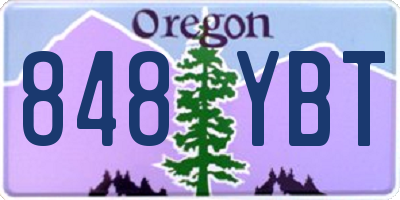 OR license plate 848YBT