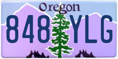 OR license plate 848YLG