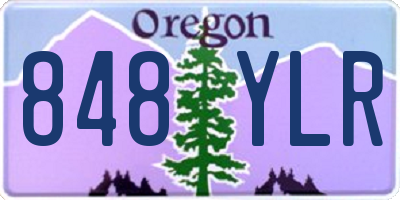 OR license plate 848YLR