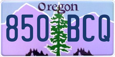 OR license plate 850BCQ