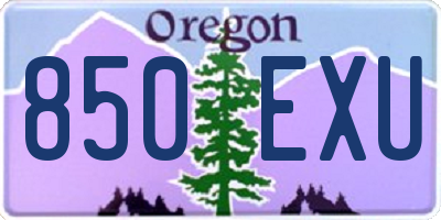 OR license plate 850EXU