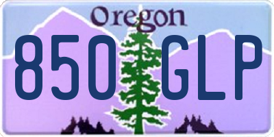 OR license plate 850GLP
