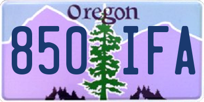 OR license plate 850IFA