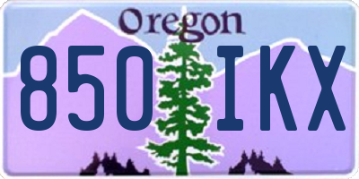 OR license plate 850IKX