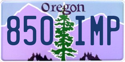 OR license plate 850IMP