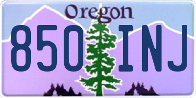 OR license plate 850INJ