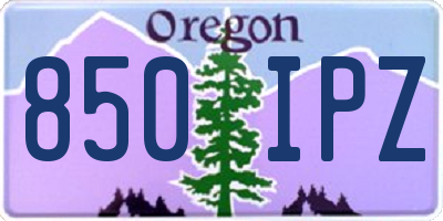 OR license plate 850IPZ