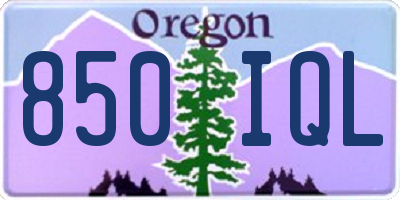 OR license plate 850IQL