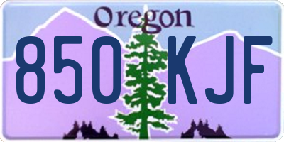 OR license plate 850KJF