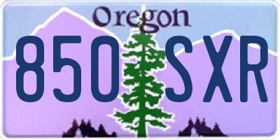 OR license plate 850SXR