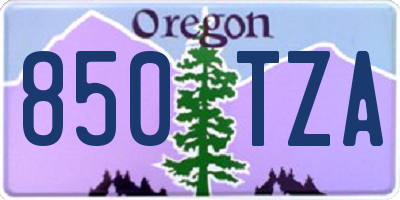 OR license plate 850TZA