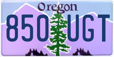 OR license plate 850UGT