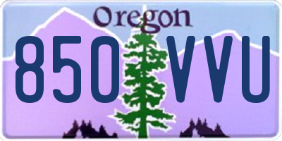 OR license plate 850VVU