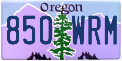 OR license plate 850WRM