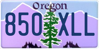 OR license plate 850XLL