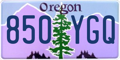 OR license plate 850YGQ