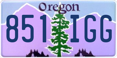 OR license plate 851IGG