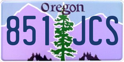 OR license plate 851JCS