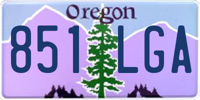 OR license plate 851LGA