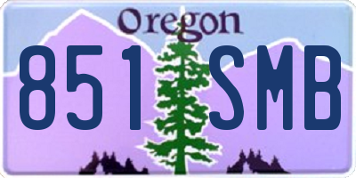 OR license plate 851SMB