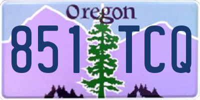 OR license plate 851TCQ